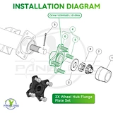 club car rear wheel hub